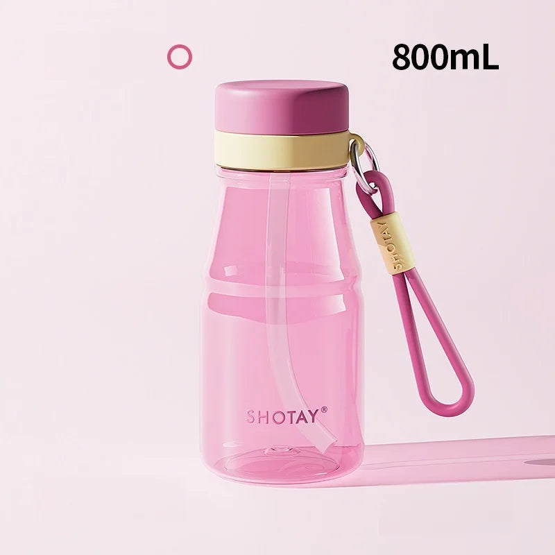 Colorful Straw Cup Tritan/PPSU Heat-resistant Plastic Water Bottles Juice Milk Cup with Tea Infuser Summer Cold drink cups