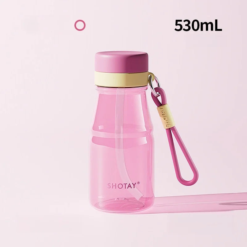 Colorful Straw Cup Tritan/PPSU Heat-resistant Plastic Water Bottles Juice Milk Cup with Tea Infuser Summer Cold drink cups