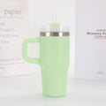 14oz Car Mug with Handle Double-layer Vacuum Coffee Cup Portable Water Cup Large Capacity 304 Stainless Steel Travel Thermal Cup