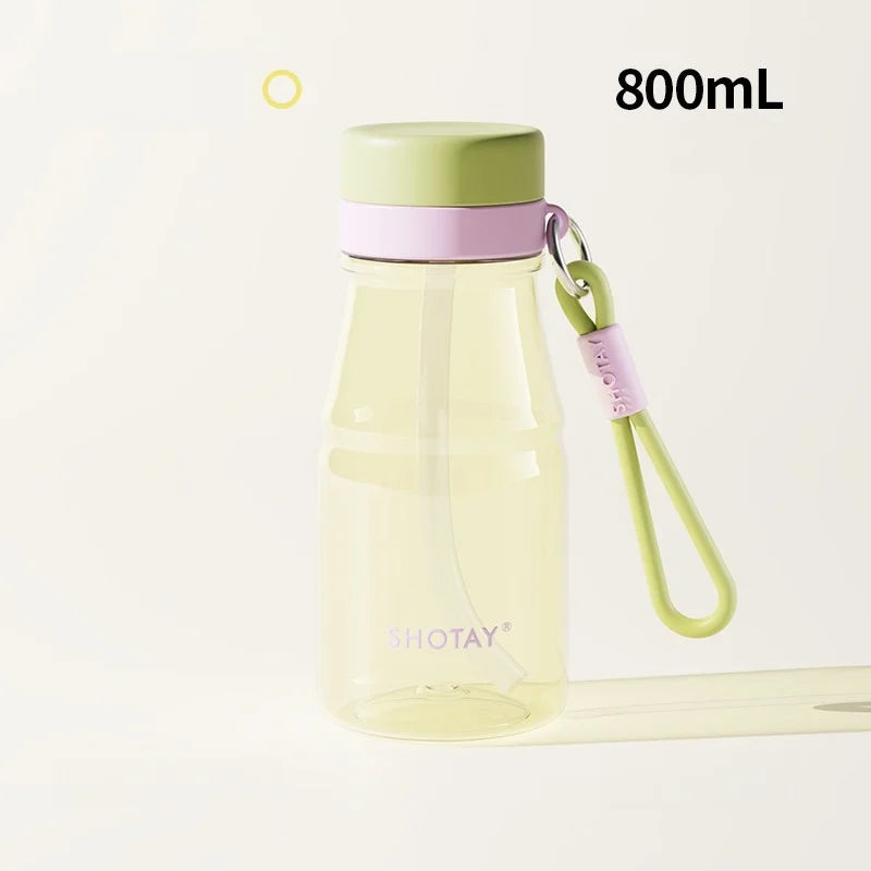 Colorful Straw Cup Tritan/PPSU Heat-resistant Plastic Water Bottles Juice Milk Cup with Tea Infuser Summer Cold drink cups