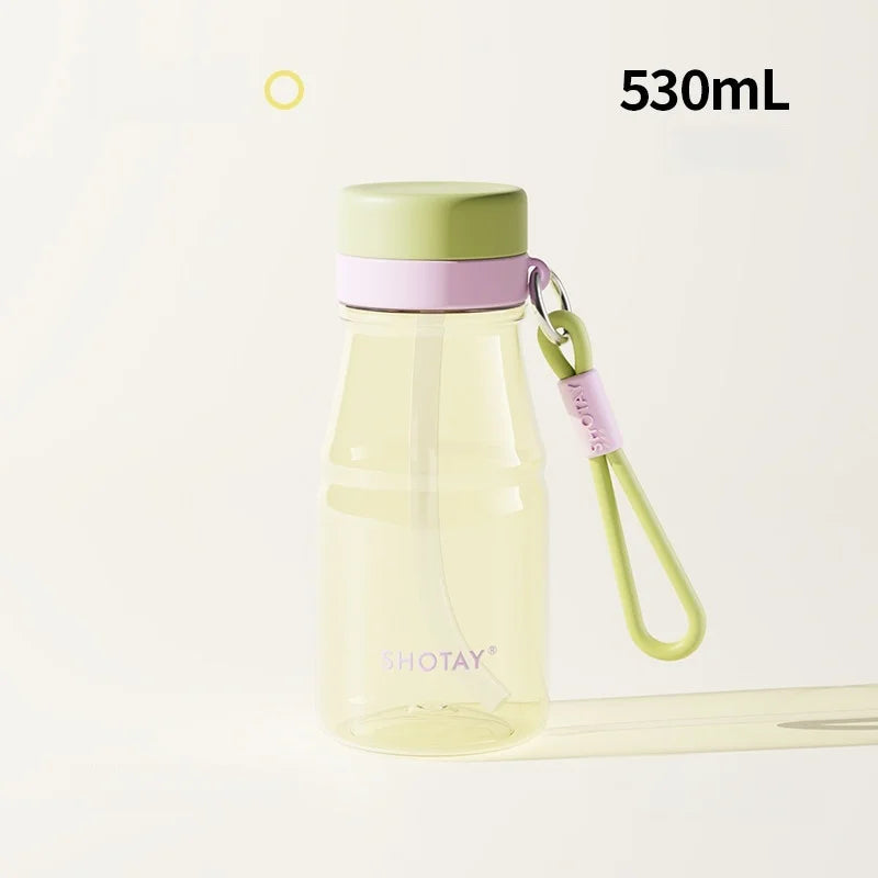 Colorful Straw Cup Tritan/PPSU Heat-resistant Plastic Water Bottles Juice Milk Cup with Tea Infuser Summer Cold drink cups