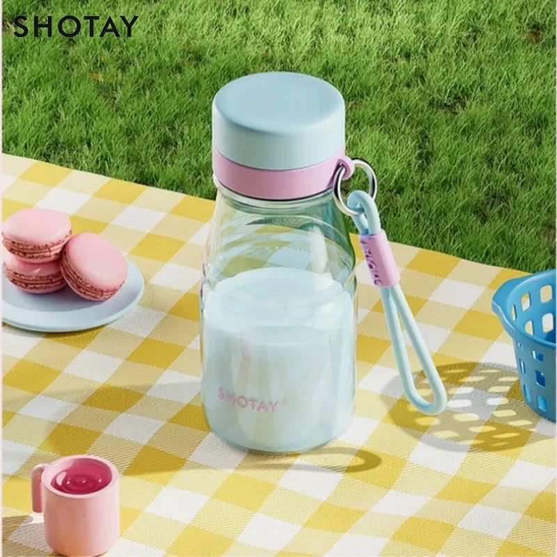 Colorful Straw Cup Tritan/PPSU Heat-resistant Plastic Water Bottles Juice Milk Cup with Tea Infuser Summer Cold drink cups